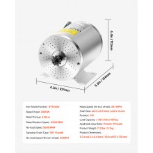 Zestaw silnika bezszczotkowego DC VEVOR 2000W 60V 4500RPM z kontrolerem