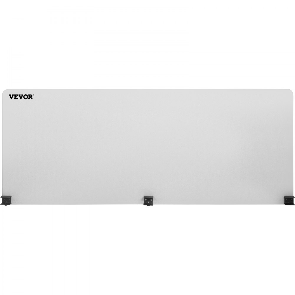 VEVOR Desk Screen Akustyczny ekran biurowy Office Włókno poliestrowe w kolorze szarym