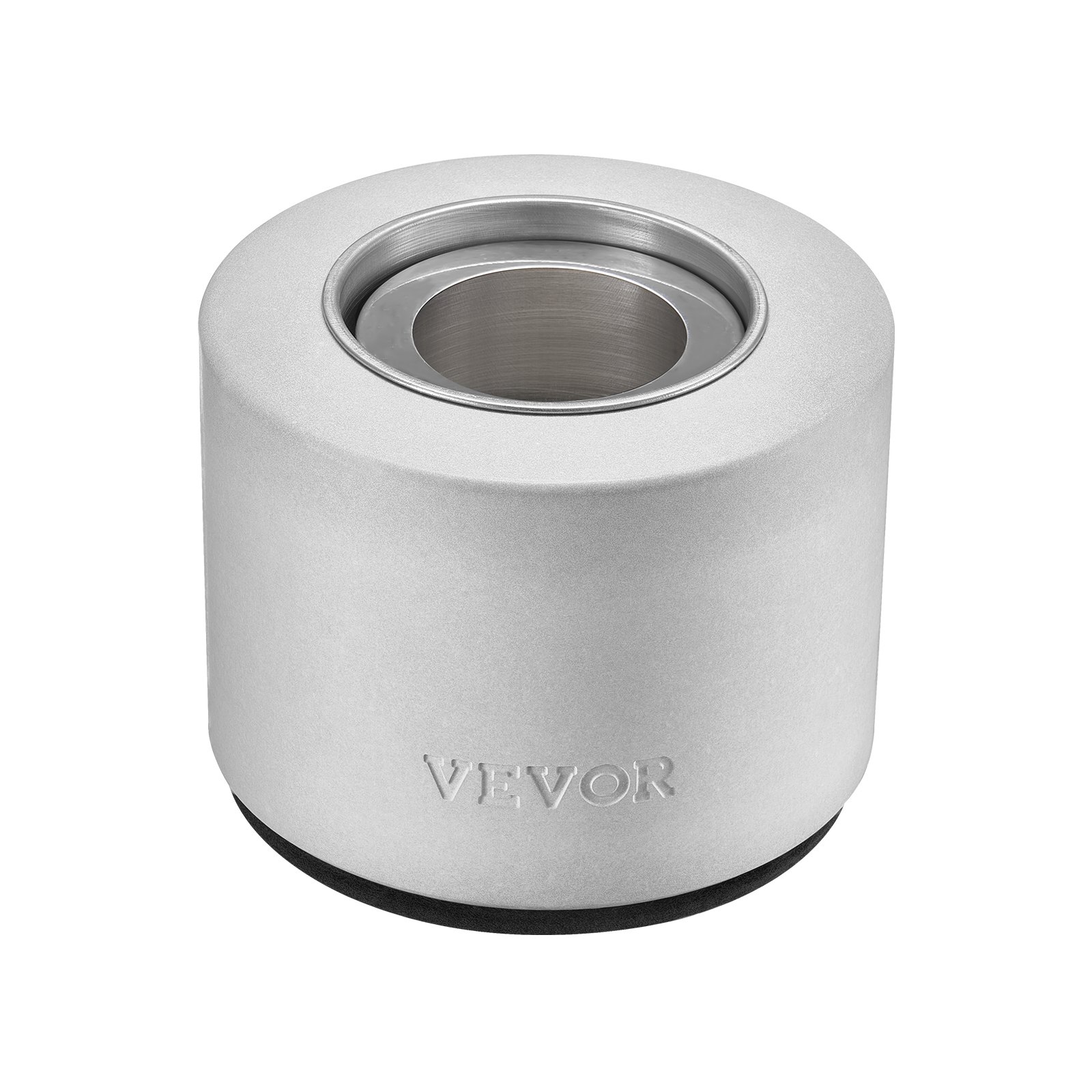 Palenisko VEVOR, Φ127x108 mm, kominek stołowy, dekoracja do wnętrz i na zewnątrz, misa paleniskowa na alkohol izopropylowy, urządzenie do wypieku pianek Smores, na taras i balkon z osłoną na gaśnicę, cylinder jasnoszary