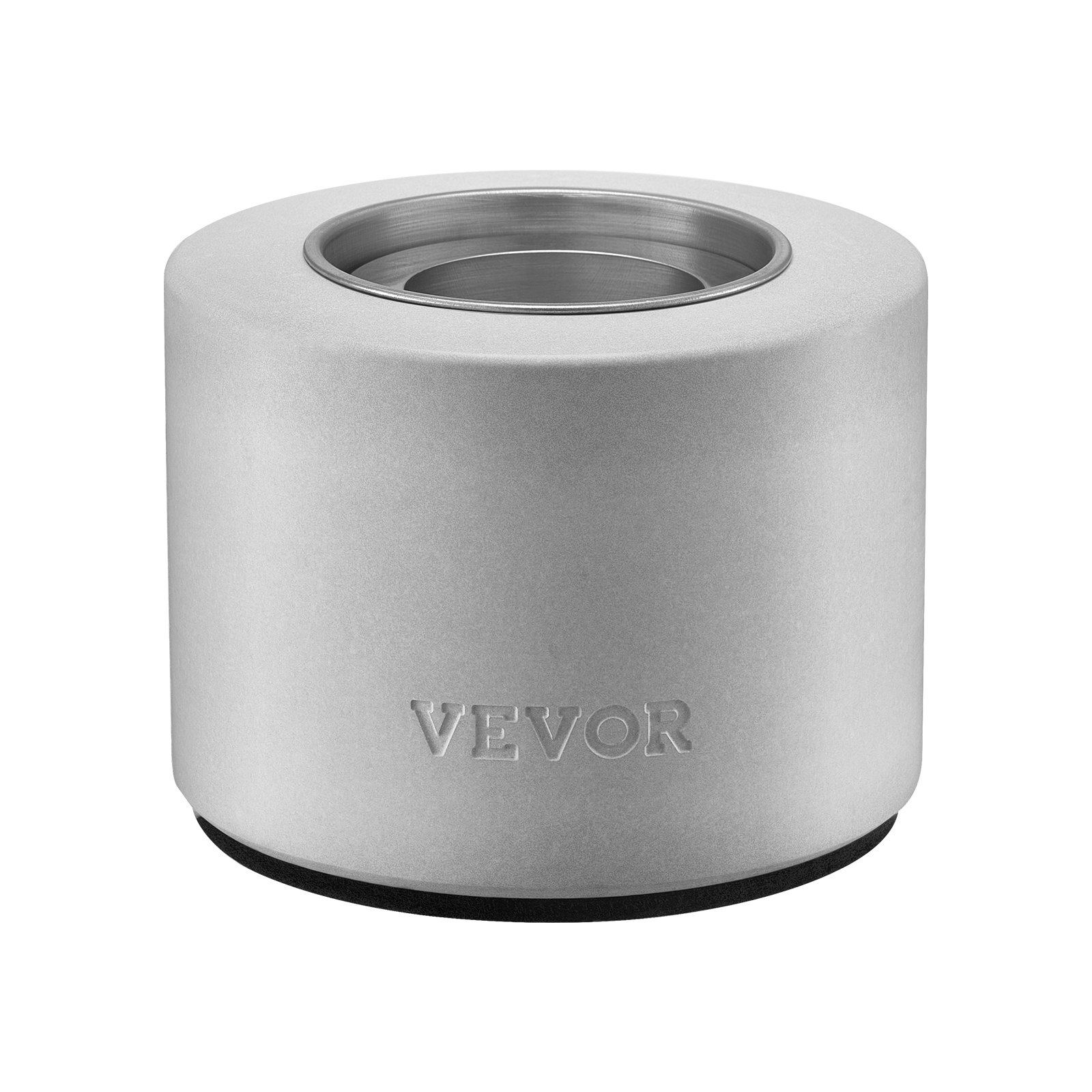 Palenisko VEVOR, Φ127x108 mm, kominek stołowy, dekoracja do wnętrz i na zewnątrz, misa paleniskowa na alkohol izopropylowy, urządzenie do wypieku pianek Smores, na taras i balkon z osłoną na gaśnicę, cylinder jasnoszary