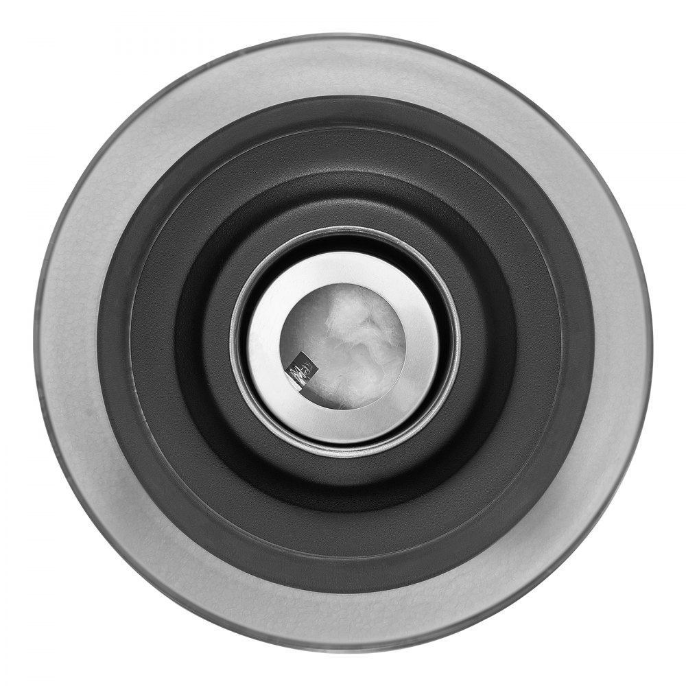 Palenisko VEVOR, metalowy kominek stołowy φ160x285 mm, dekoracja do wnętrz i na zewnątrz, misa paleniskowa na alkohol izopropylowy, urządzenie do wypieku pianek Smores ze szkłem, kosz paleniskowy na taras i balkon z osłoną na gaśnicę