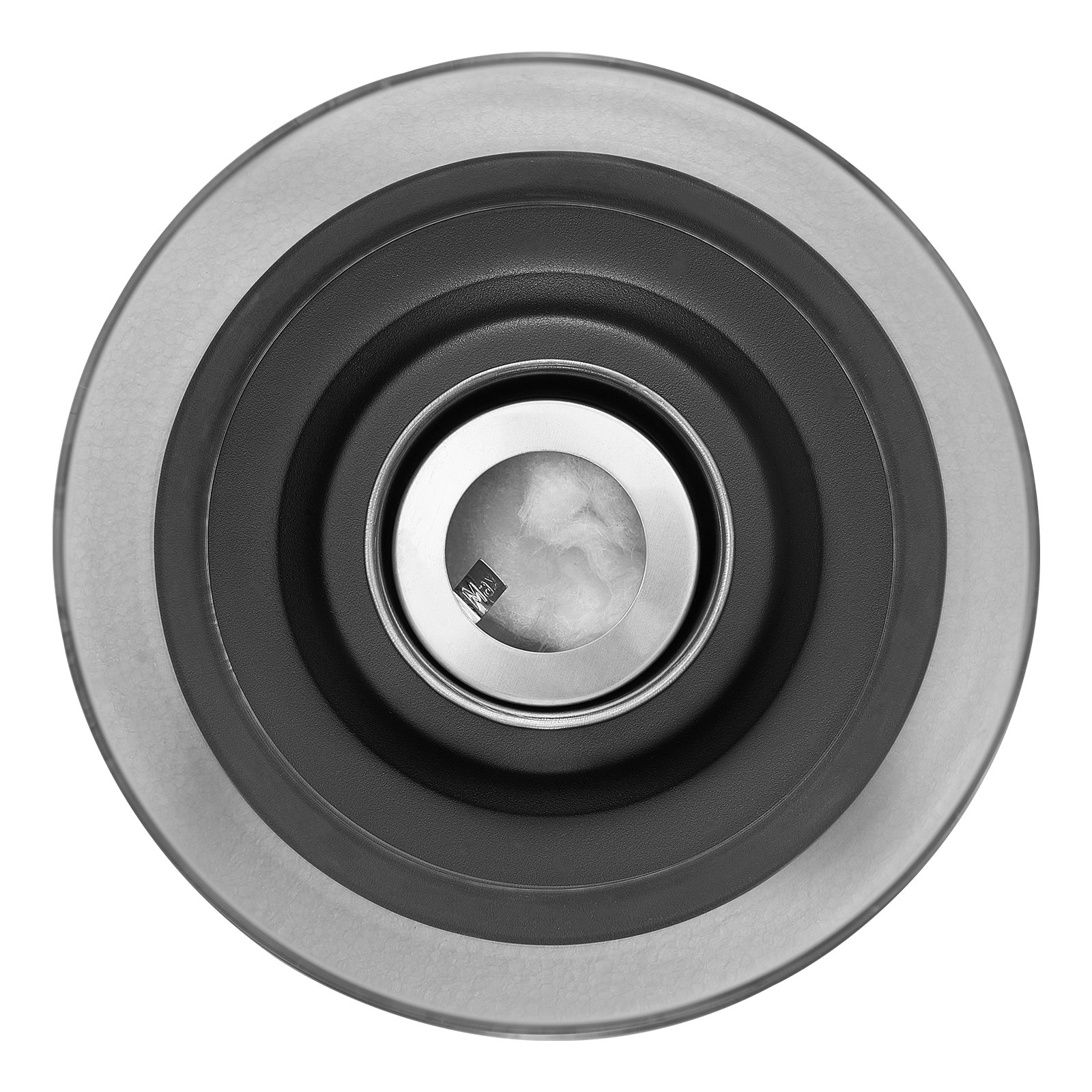 Palenisko VEVOR, metalowy kominek stołowy φ160x285 mm, dekoracja do wnętrz i na zewnątrz, misa paleniskowa na alkohol izopropylowy, urządzenie do wypieku pianek Smores ze szkłem, kosz paleniskowy na taras i balkon z osłoną na gaśnicę