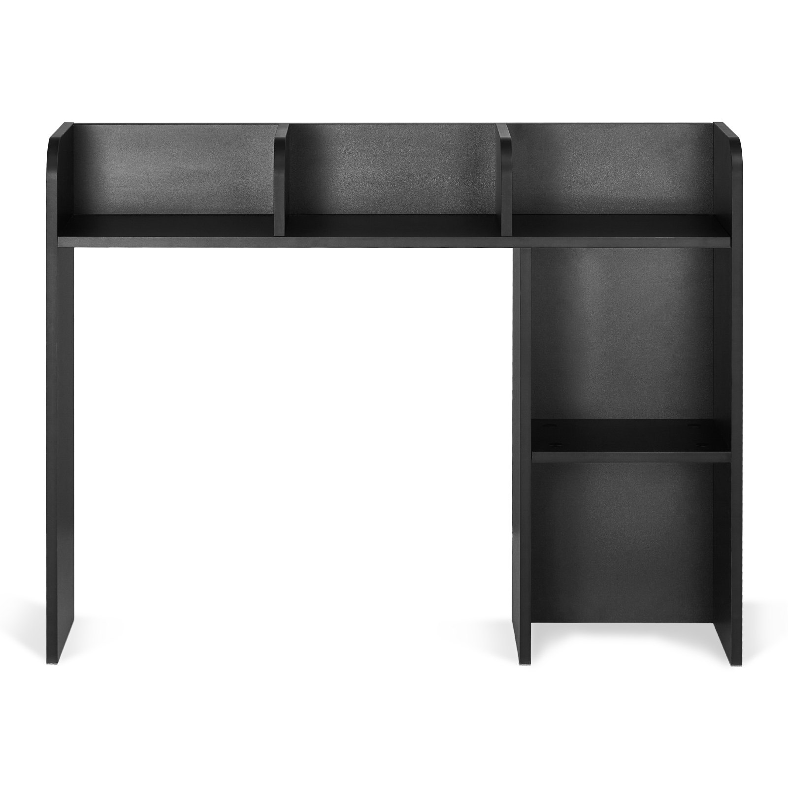 VEVOR Biurko-półka-organizer 2-poziomowy (94,5 x 24,1 x 73,4 cm) Półki stołowe Organizer na biurko Półka ekspozycyjna wykonana z płyty wiórowej z antypoślizgowymi nóżkami, do biura lub akademika, czarny