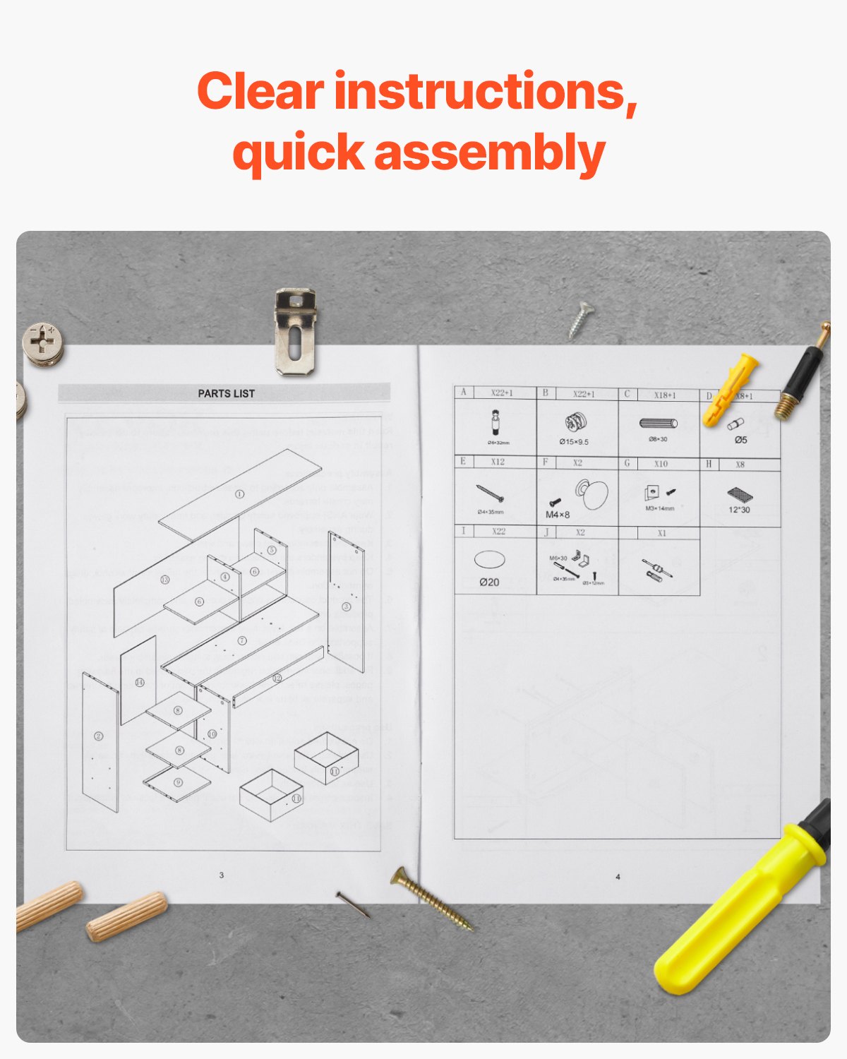 VEVOR Biurko Półka na książki 3-poziomowy organizer (94 x 25,4 x 79,2 cm) Półki stołowe Organizer Półka ekspozycyjna Wykonana z płyty wiórowej + papier melaminowy, Półka z antypoślizgowymi nóżkami, do biura Biały