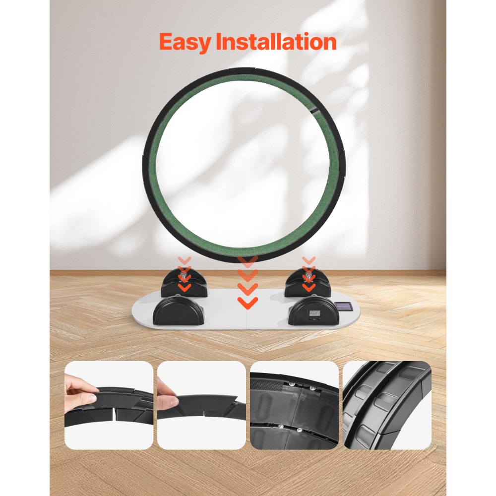 Kołowrotek dla kota VEVOR, 115 x 39,5 x 109 cm, z hamulcem i wykładziną, bieżnia dla kotów domowych o wadze poniżej 13,6 kg, trenażer dla kotów dbający o zdrowie i kondycję zwierząt, czarny