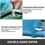 Nadmuchiwany namiot VEVOR 19,7 x 9,8 x 8,2 stopy Nadmuchiwana kabina lakiernicza Namiot niestandardowy Nadmuchiwany namiot kabiny lakierniczej Kabina lakiernicza samochodowa Gigantyczne stanowisko robocze Tkanina Oxford 210D z 2 dmuchawami