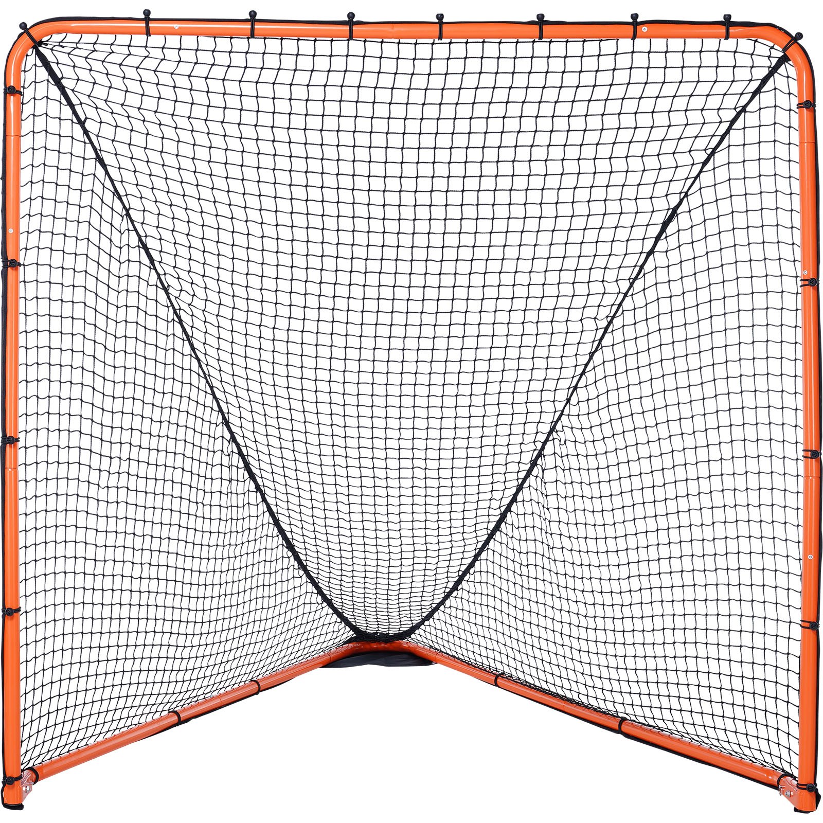 Bramka do lacrosse'a VEVOR, siatka do lacrosse'a 6' x 6', składany, przenośny sprzęt do treningu lacrosse'a na podwórku, siatka treningowa ze stalową ramą, szybka i łatwa w montażu bramka do lacrosse'a, idealna do treningu