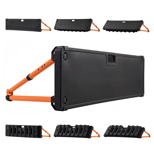 VEVOR Piłka nożna Rebounder Board 95 x 25 x 46 cm Dwustronna deska do odbijania do parków, ogrodów i treningów domowych, 4 regulowane kąty, przenośna, napełniana wodą deska treningowa PE Rebounder, waga własna 4,2 kg