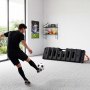VEVOR Piłka nożna Rebounder Board 95 x 25 x 46 cm Dwustronna deska do odbijania do parków, ogrodów i treningów domowych, 4 regulowane kąty, przenośna, napełniana wodą deska treningowa PE Rebounder, waga własna 4,2 kg