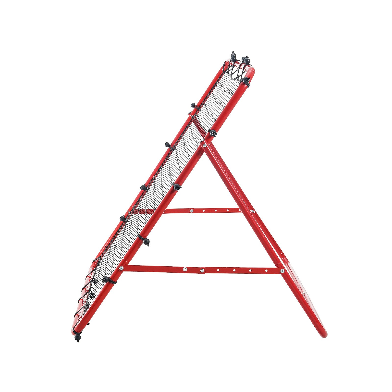 VEVOR Piłka nożna Rebounder Siatka Przenośna Piłka Nożna 48 x 48 mm, Piłka nożna Rebounder Rura Żelazna i Siatka PE Bramka Piłkarska dla Dzieci i Młodzieży Rebounder do Treningu Piłkarskiego