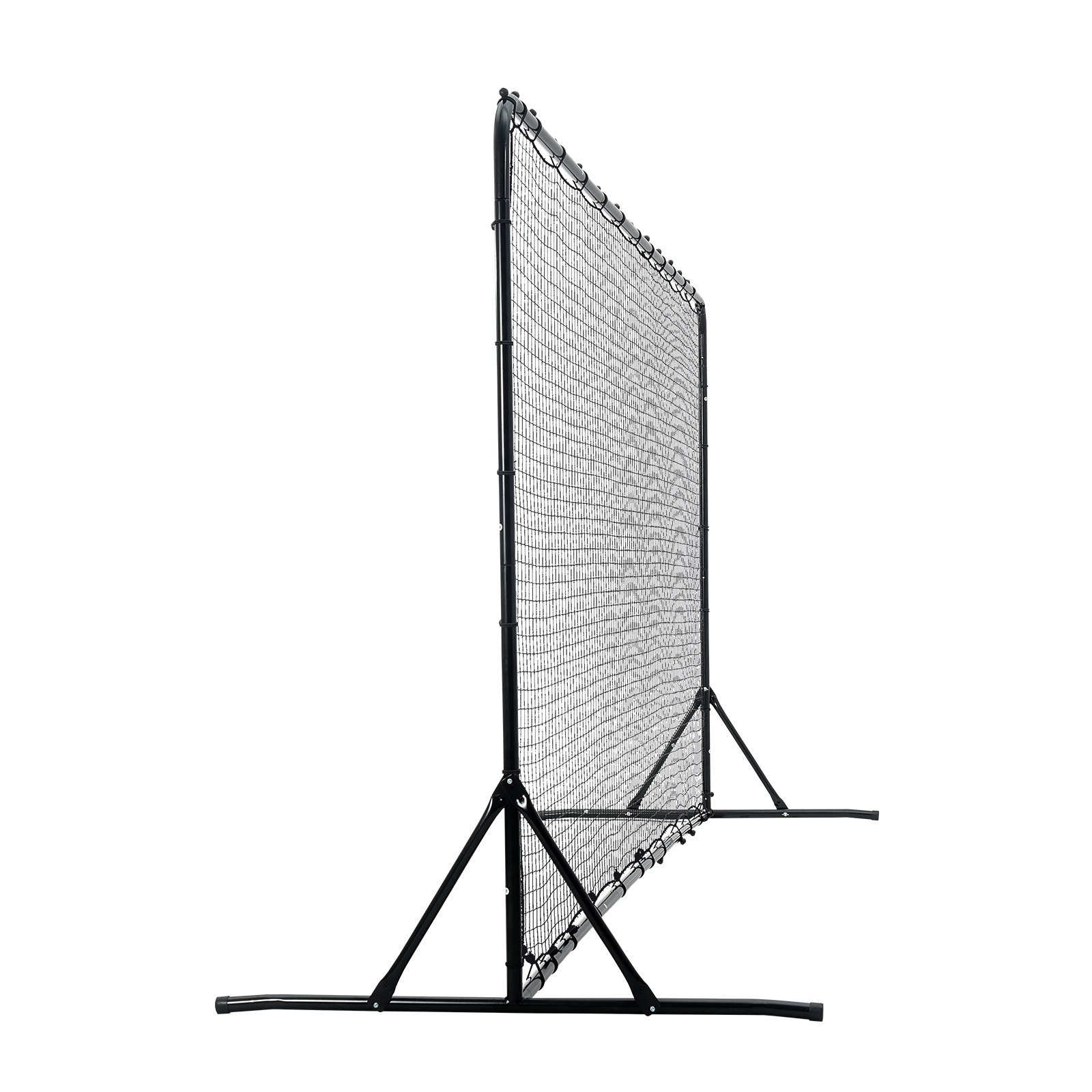 Siatki odbijające do piłki nożnej VEVOR Przenośna ścianka odbijająca Piłka nożna 366 x 121 x 183 cm, siatka odbijająca do piłki nożnej Żelazna rura i siatka PE Dzieci i młodzież Regulowana bramka do piłki nożnej Rebounder Kicker Czarny