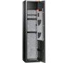 VEVOR gun cabinet for 6 rifles, rifle safe with fingerprint and digital keypad lock, gun storage cabinet with built-in storage compartment, removable storage shelf