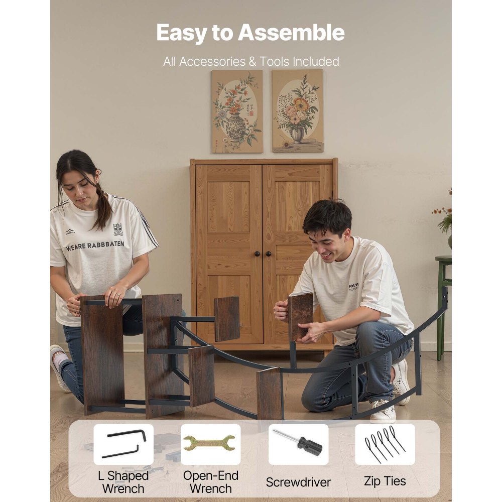 Stojak na rośliny VEVOR z lampą do uprawy, 9-poziomowy metalowy stojak na kwiaty, 3 timery i 10 poziomów jasności, półka na kwiaty do salonu i dekoracji balkonu, 62 x 28 x 160 cm