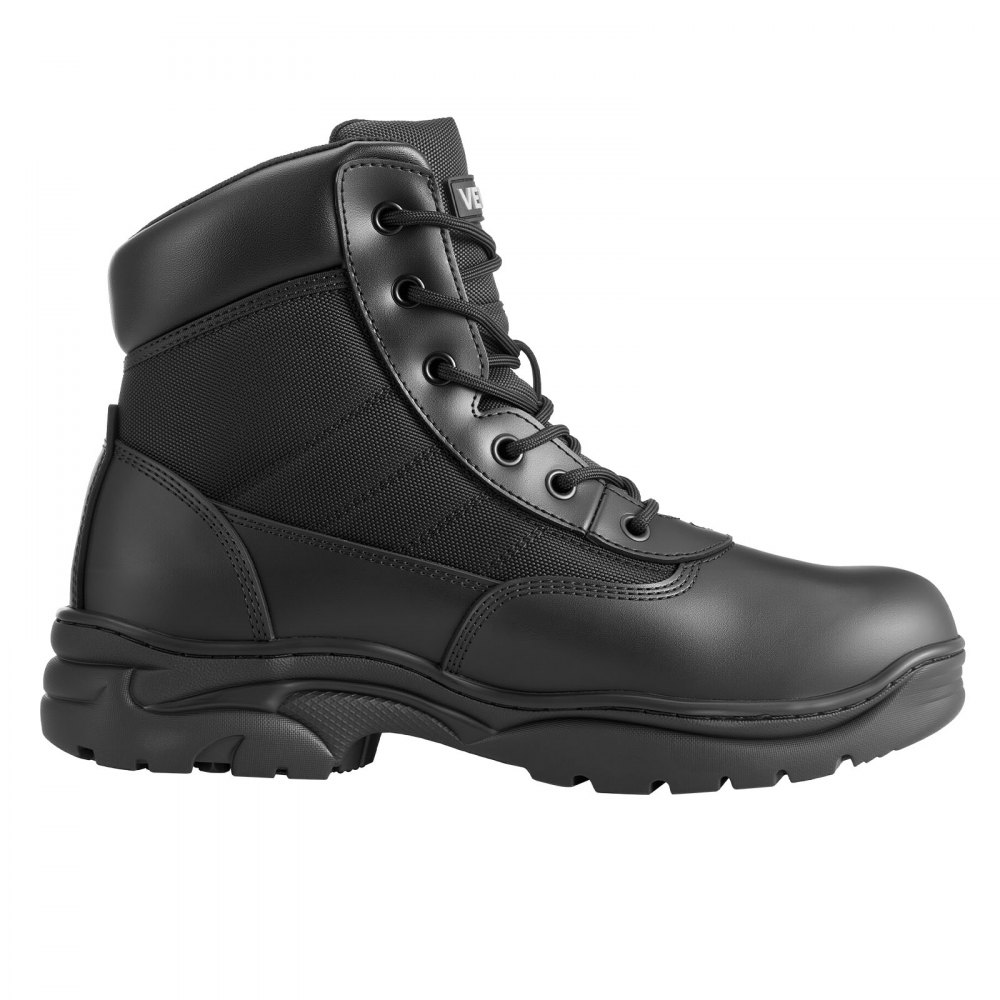 VEVOR Męskie buty robocze, 6-calowe bojowe buty trekkingowe, lekkie, oddychające buty motocyklowe, buty robocze do bezpiecznego wspinania się na łonie natury, rozmiar US 12