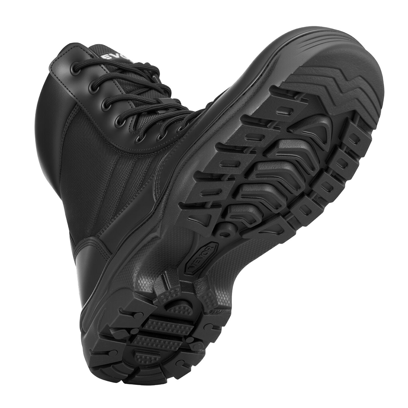 Buty robocze VEVOR dla mężczyzn, buty bojowe 203 mm, buty trekkingowe, buty taktyczne, oddychające buty motocyklowe z bocznym zamkiem błyskawicznym, do bezpiecznego noszenia na świeżym powietrzu, do wspinaczki górskiej, rozmiar US 44