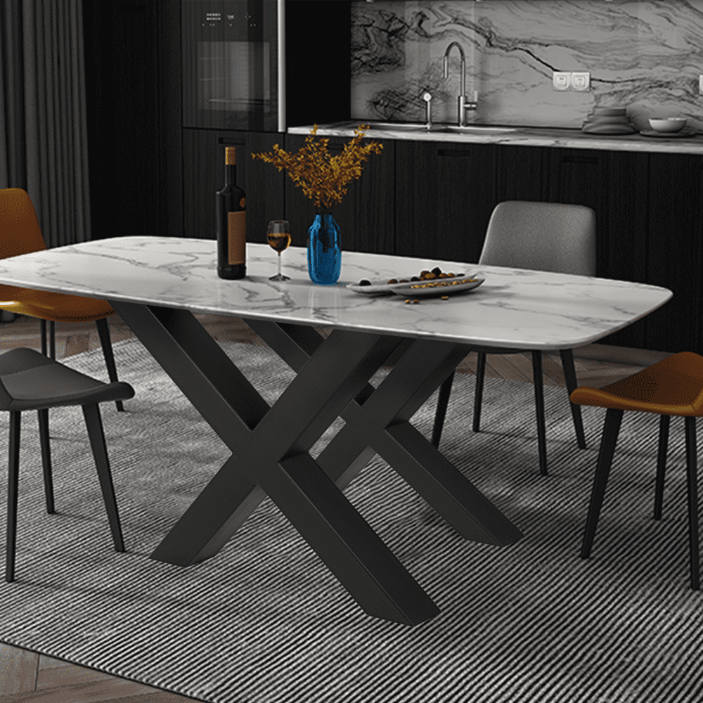 Nogi stołu VEVOR 400 x 395 mm, rama w kształcie litery X, rama stołu 15,7 x 15,5 cala, bieżnik ze stali nierdzewnej, czarny, łatwy montaż, nogi stołu, metalowe, czarne, akcesoria stołowe do stołu jadalnego, biurka, stolika kawowego