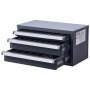 VEVOR Drill Bit Dispenser Cabinet, Three-Drawer Drill Bit Organizer Cabinet for 1mm to 13mm, Steel Drill Dispenser Organizer Cabinet with Labels, Stackable Drill Dispenser for Drill Bit Storage