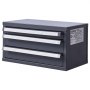 VEVOR Drill Bit Dispenser Cabinet, Three-Drawer Drill Bit Organizer Cabinet for 1mm to 13mm, Steel Drill Dispenser Organizer Cabinet with Labels, Stackable Drill Dispenser for Drill Bit Storage