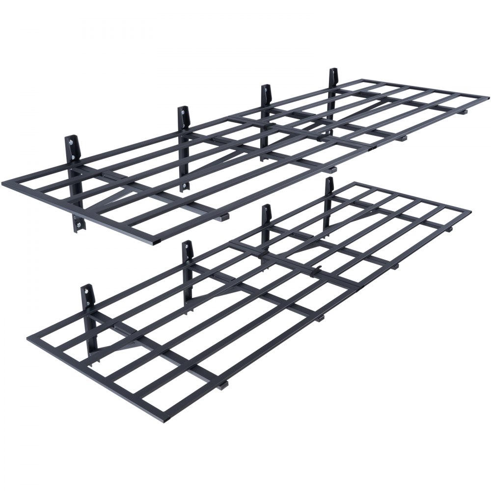 VEVOR Zestaw 2 regałów garażowych 1830 x 630 x 305 mm Przechowywanie narzędzi 363 kg na warstwę Uchwyt na narzędzia Ścienny 183 x 61 cm Przestrzeń półkowa Półki do przechowywania Półka metalowa Organizer na narzędzia Półki ścienne