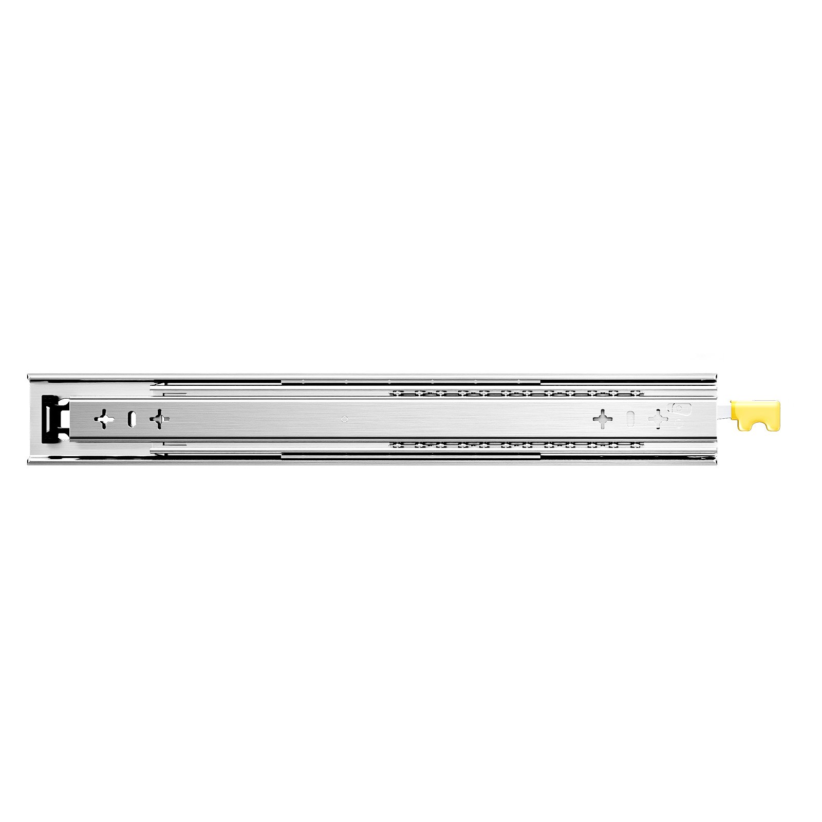 VEVOR 1 para prowadnic do szuflad o pełnym wysuwie 600 mm, udźwig 113,4 kg, prowadnice do szuflad, łożyska kulkowe z blokadą, teleskopowe prowadnice boczne, idealne do szafek i szuflad przemysłowych