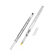 VEVOR 1 para prowadnic do szuflad z pełnym wysuwem 900 mm, nośność 113,4 kg, prowadnice do szuflad, łożyska kulkowe z blokadą, prowadnice boczne, idealne do szafek i szuflad przemysłowych