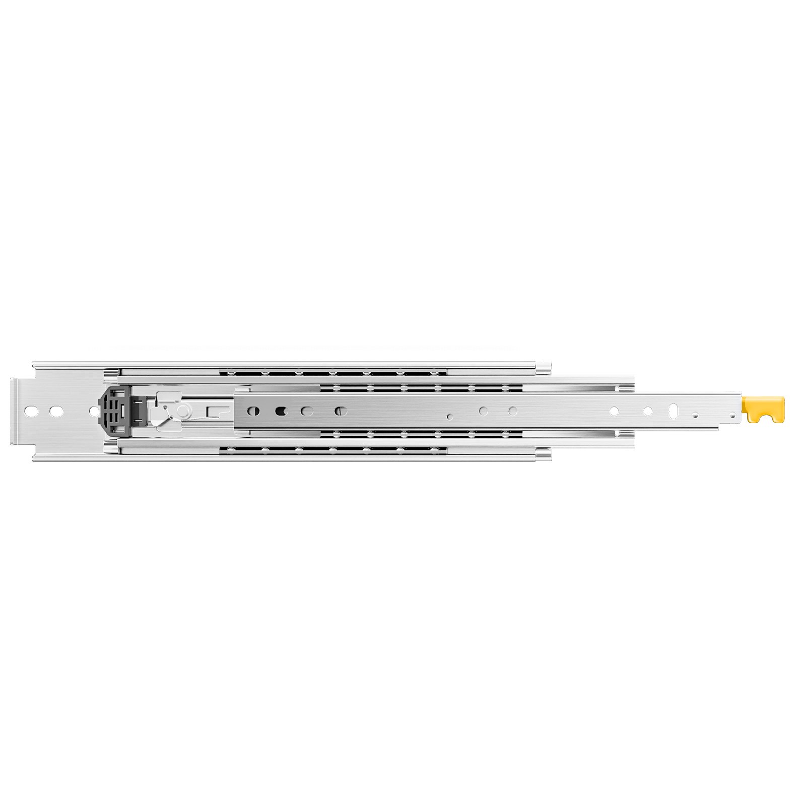 VEVOR 508 mm prowadnice do szuflad z pełnym wysuwem, blokowane prowadnice do szuflad, 1 para, nośność 226,8 kg, szyna ślizgowa montowana z boku z łożyskiem kulkowym i blokadą