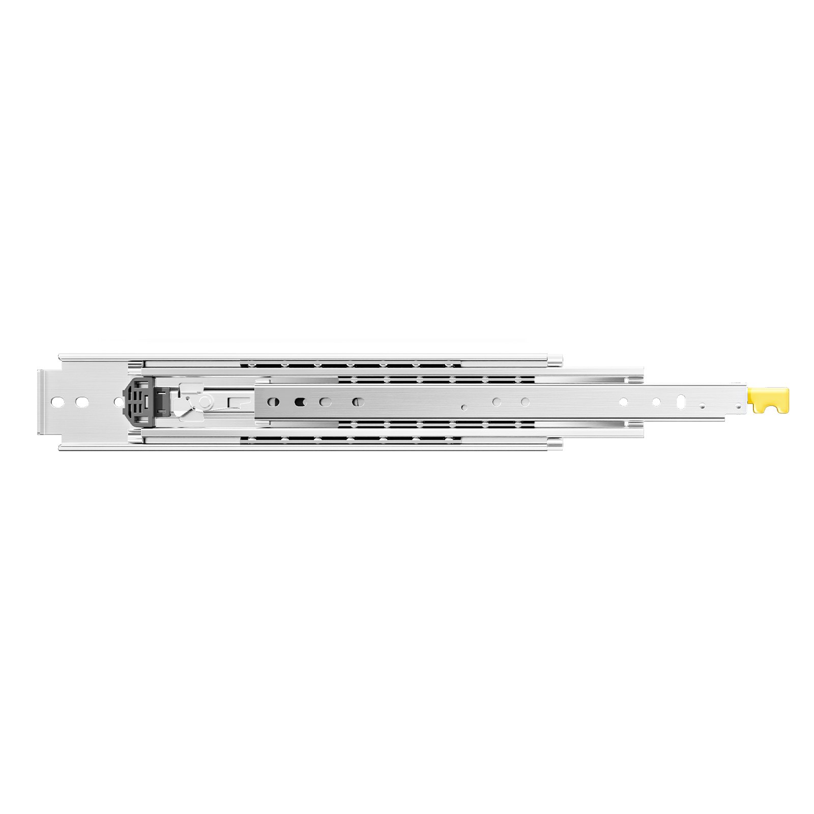 VEVOR 1 para prowadnic do szuflad z pełnym wysuwem, 1016 mm, udźwig 226 kg, prowadnice do szuflad, konstrukcja z podwójnym blokowaniem, prowadnice teleskopowe montowane z boku do półek, szafek, szuflad przemysłowych