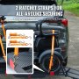 Bagażnik na wózek inwalidzki i hulajnogę VEVOR z zaczepem i składaną rampą, 500 funtów (45,3 x 25,6 cala)