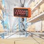 VEVOR cyfrowa waga wisząca od 9 do 1000 kg, waga dźwigowa, funty/kg/N, waga rozciągająca, dokładność 0,2 kg, waga przemysłowa, waga wisząca z wyświetlaczem LED, mini waga przenośna z pilotem, 9 funkcji