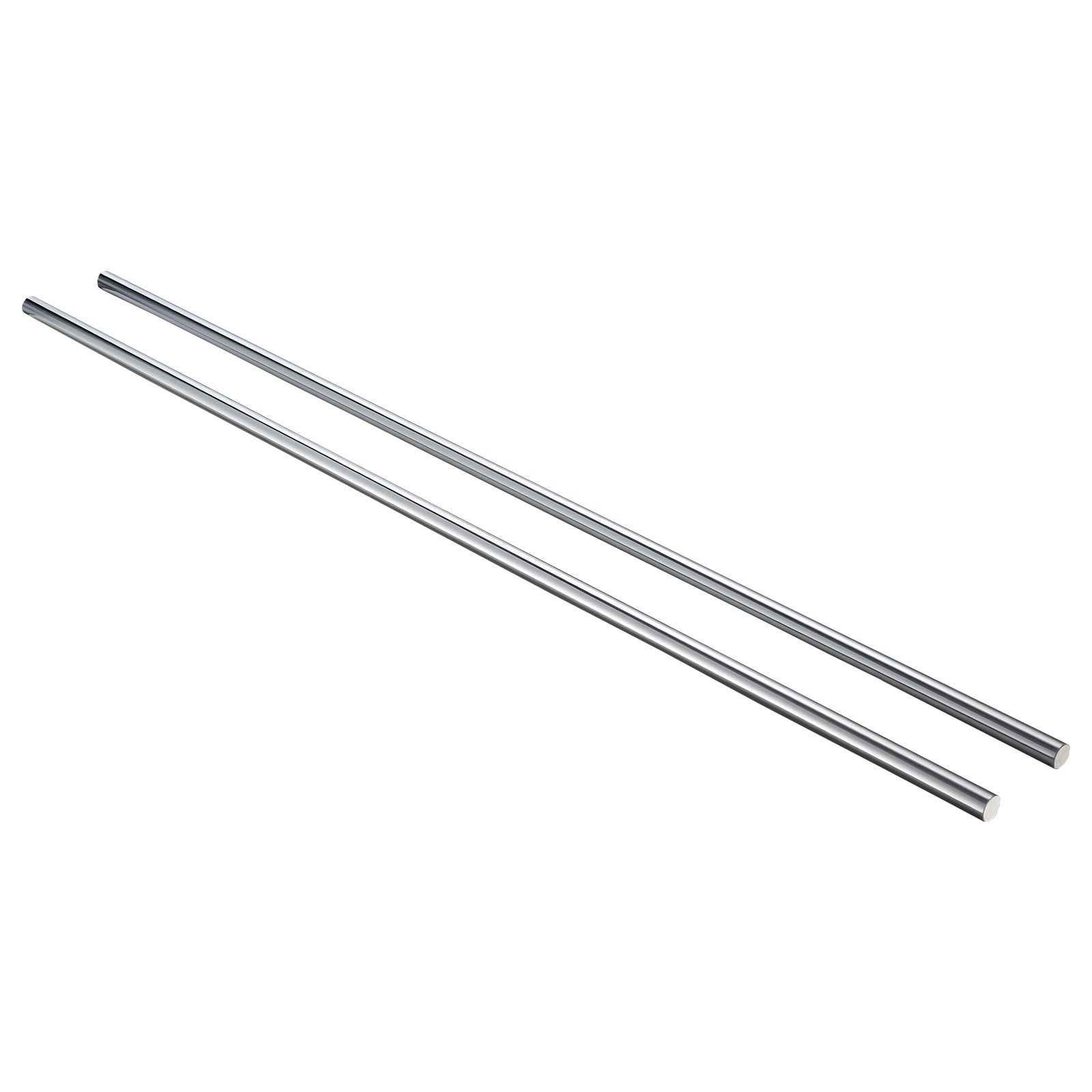 Wałki liniowe VEVOR, 20 x 1200 mm, wał precyzyjny ze stali węglowej SFC20, nierdzewny i o wysokiej precyzji, wał o wysokiej twardości, pręt okrągły do ​​maszyn tnących, szlifujących, frezujących i wiertniczych, opakowanie 2 szt.
