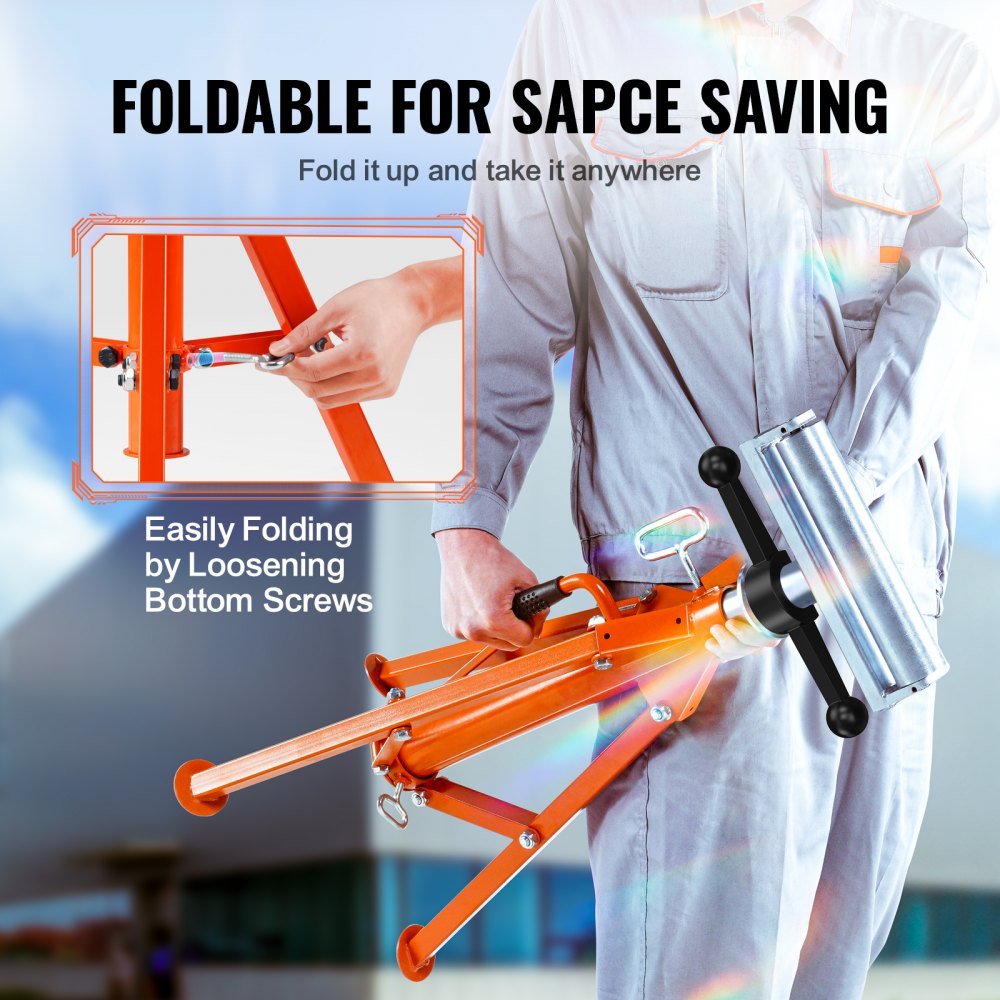 Stojak rolkowy VEVOR o udźwigu 1134 kg, stalowy stojak rolkowy nr 45, wysokość regulowana od 700 do 1320 mm, składany stojak, podnośnik, stojak roboczy, stojak montażowy do piły stołowej, strugarki, szlifierki