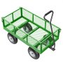 Wózek ręczny VEVOR 408,23 kg, wózek transportowy, wózek narzędziowy, wózek ogrodowy, wózek ręczny z 10-calowymi oponami i zdejmowanymi bocznymi panelami z siatki (możliwość przekształcenia w platformę) oraz rączką obracaną o 180°