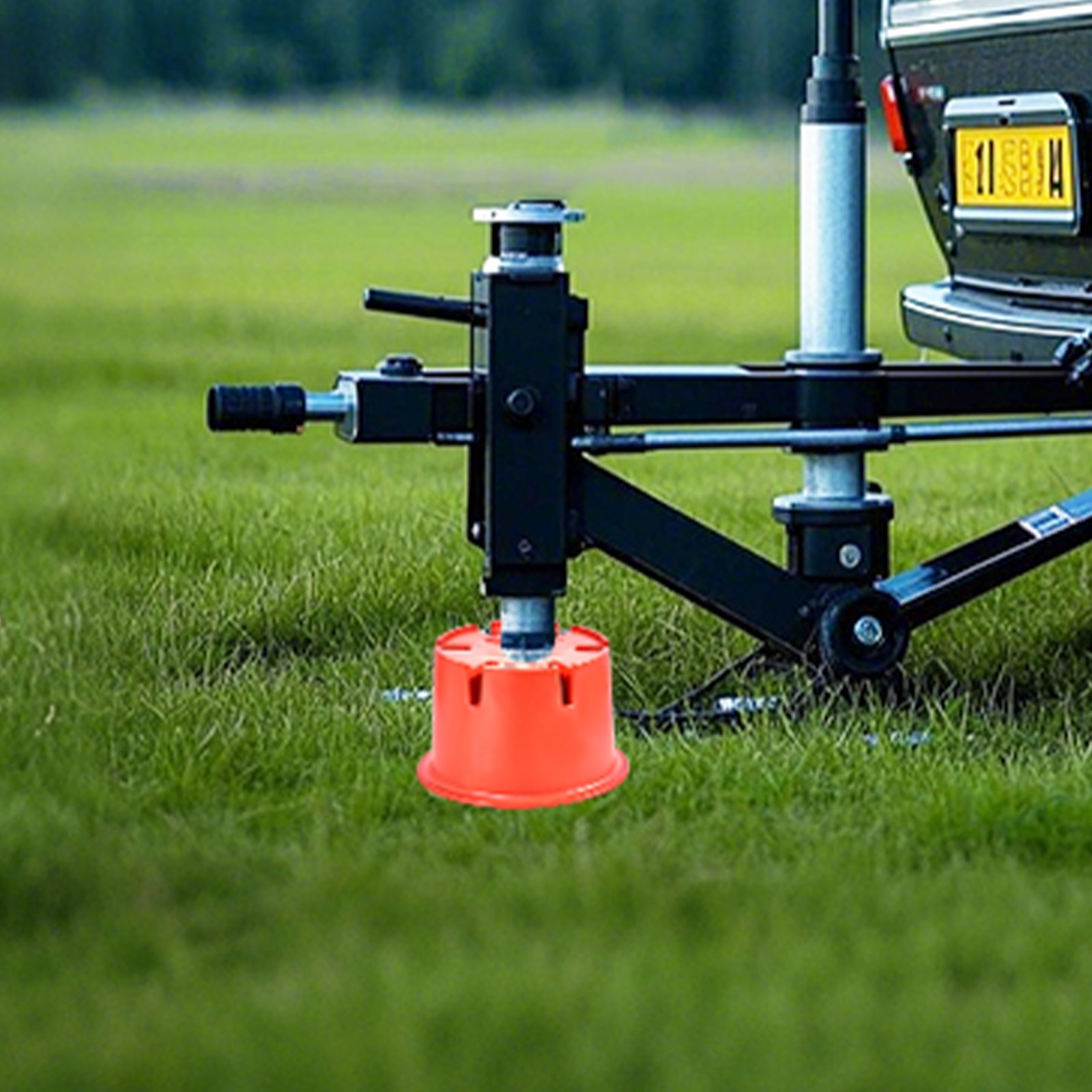 VEVOR 6 bloków podnośnika przyczepy (wysokość 203,2 mm, nośność 908 kg) + 2 podkładki podnośnika przyczepy, 8-częściowy zestaw do poziomowania o dużej wytrzymałości do pojazdów kempingowych 5. generacji z klimatyzacją