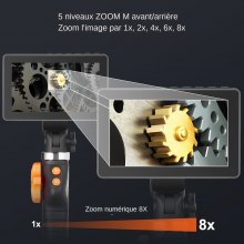 VEVOR Kamera endoskopowa Kamera inspekcyjna do rur Endoskop przegubowy 2-kierunkowy 180° Inspekcja przemysłowa 1080P