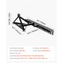 Wertykulator VEVOR, szerokość robocza 1525 mm, grabie ogrodowe z 32 wytrzymałymi stalowymi zębami, grabie ogrodowe z zawieszeniem trzypunktowym kompatybilne z ciągnikiem, aerator trawnika idealny do uprawy gleby i pielęgnacji trawnika