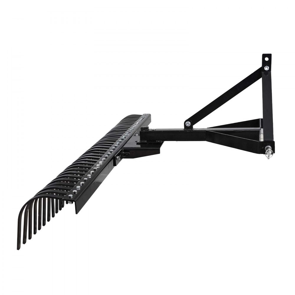 Wertykulator VEVOR, szerokość robocza 1830 mm, grabie ogrodowe z 36 wytrzymałymi stalowymi zębami, grabie ogrodowe z zawieszeniem trzypunktowym kompatybilne z ciągnikiem, aerator trawnika idealny do uprawy gleby i pielęgnacji trawnika
