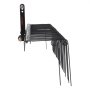 VEVOR Trailer Rake, 1830 mm Trailer Scarifier with 32 Steel Tines, Lawn Rake for Attachment to Category 1, 3-Point Linkage for Tractor, for Leaves, Pine Needles, Straw and Grass