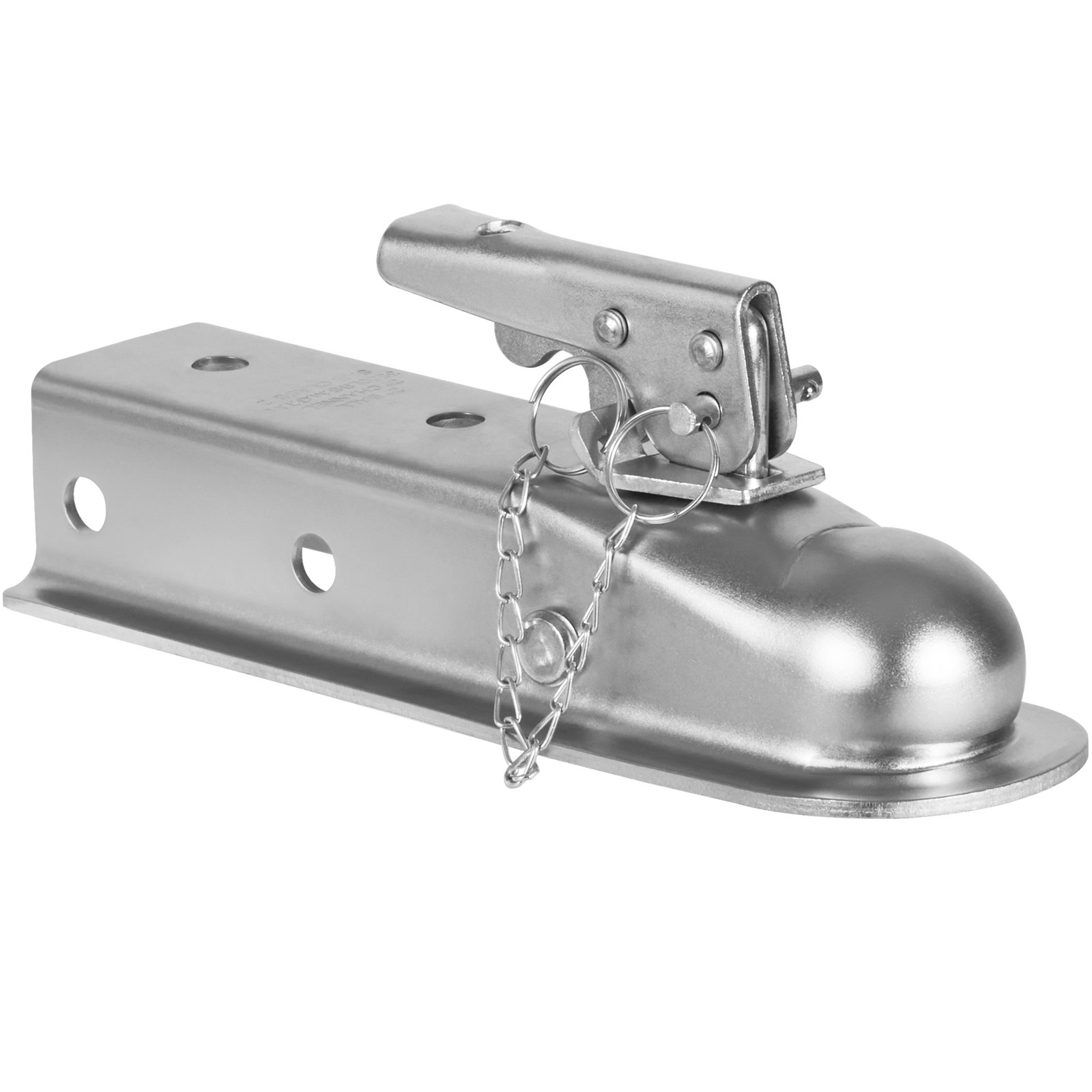 Zaczep kulowy VEVOR, zaczep holowniczy stalowy, maks. uciąg 1587,6 kg, zaczep kulowy przyczepy A, wymiary 283 x 91 x 104 mm, kompatybilny rozmiar kuli 50,8 mm, idealny do samochodów dostawczych, kombi i SUV-ów