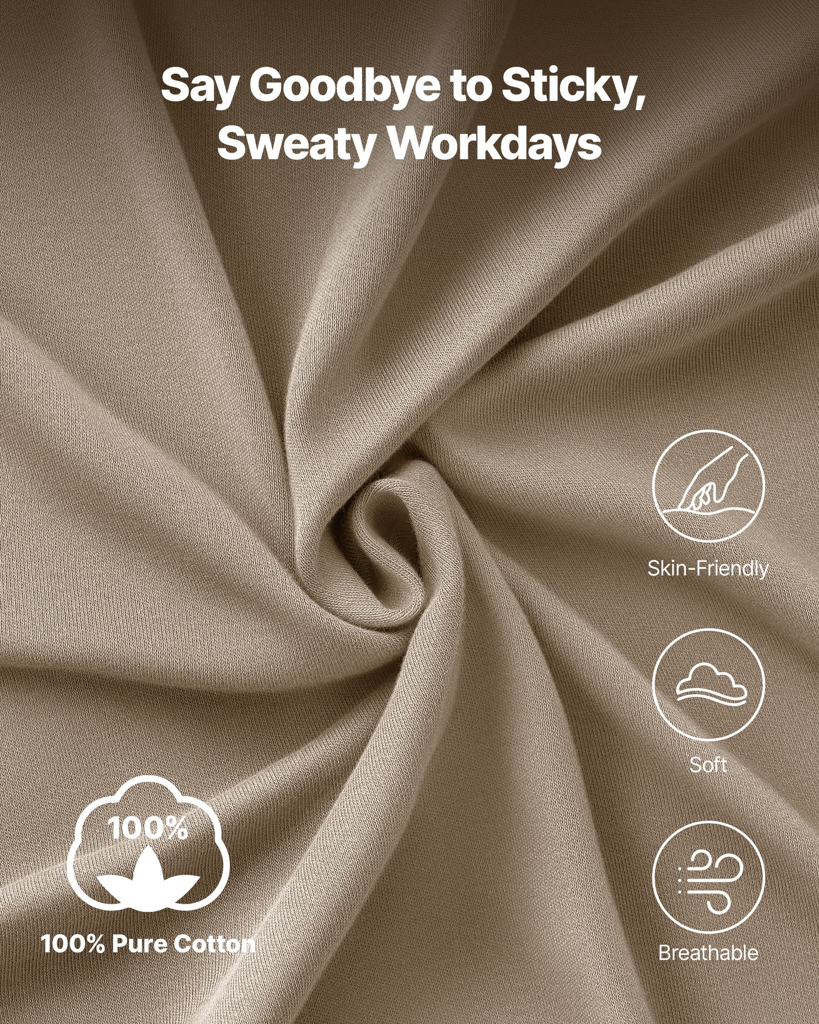 Koszula ognioodporna z długim rękawem VEVOR, lekka, oddychająca bawełna (7 uncji), ognioodporna odzież robocza dla mężczyzn z wstępnym obkurczaniem i kieszenią, dla spawaczy i elektryków, jasnobrązowa, rozmiar L