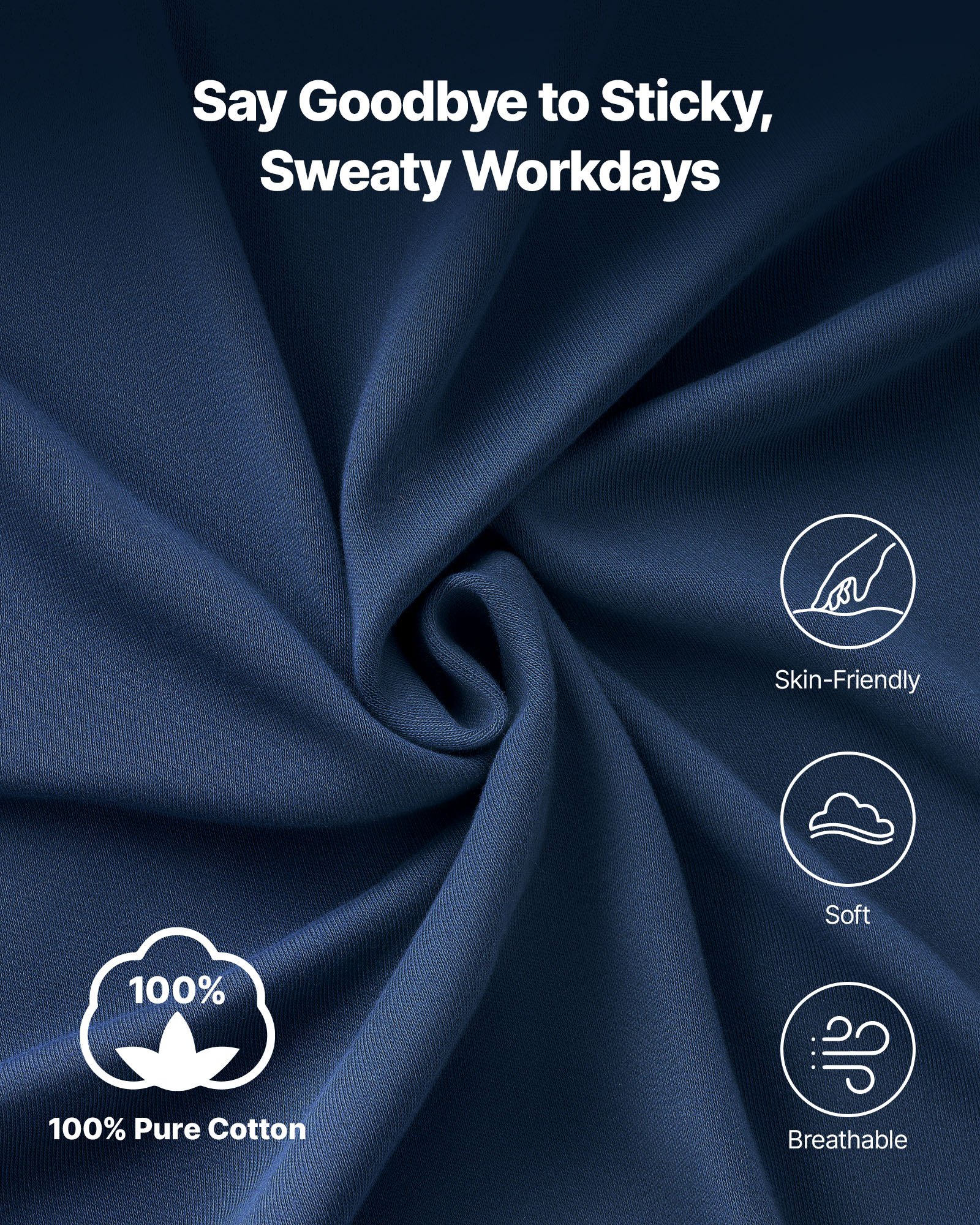 Koszula ognioodporna z długim rękawem VEVOR, lekka, oddychająca bawełna (7 uncji), ognioodporna odzież robocza dla mężczyzn z powłoką anty-kurczliwą i kieszenią, dla spawaczy i elektryków, granatowa, rozmiar M