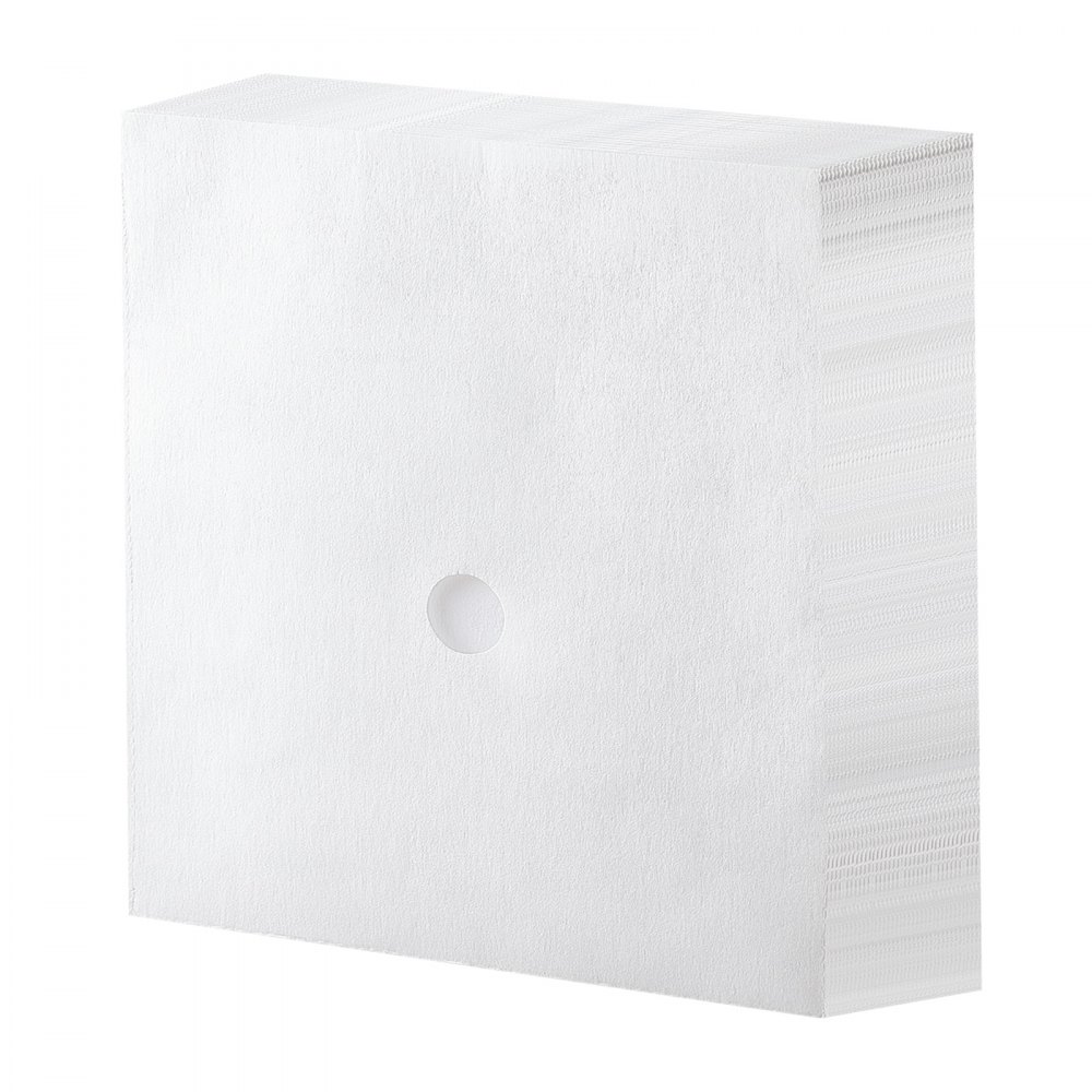 VEVOR 100 x Papier filtracyjny do głębokiego smażenia, 98% wymiennych arkuszy filtracyjnych do frytkownicy w restauracjach, kawiarniach i food truckach, kompatybilny z urządzeniami komercyjnymi o pojemności 38/55 litrów, usuwa resztki jedzenia i zanieczyszczenia, 29 x 29 cm