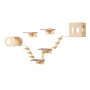 VEVOR wall-mounted cat shelves, cat wall shelves and perches with jumping boards, cat beds, hammocks and cat trees, cat furniture and shelves up to 18 kg for sleeping, playing, climbing, 7-piece set