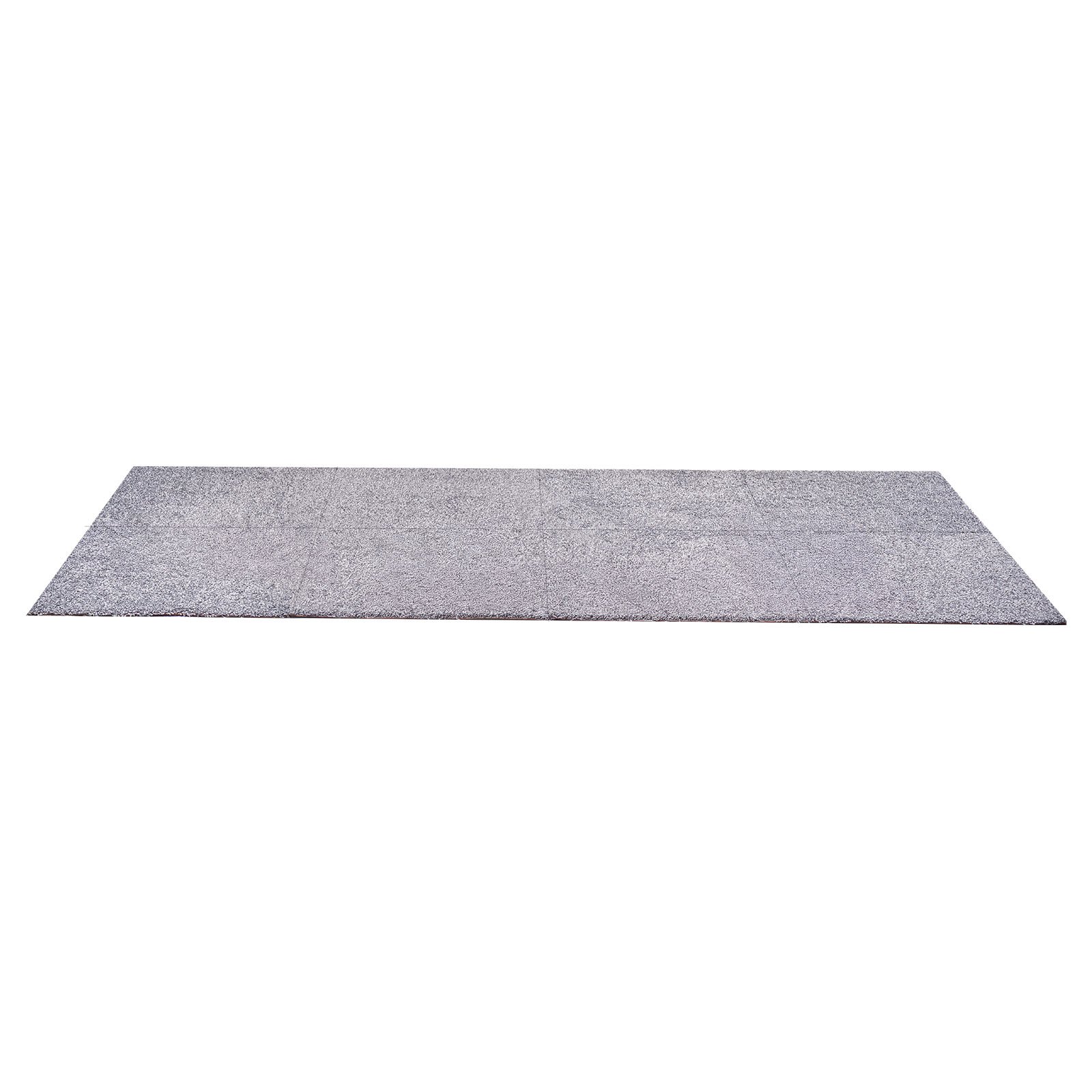Płytki dywanowe VEVOR 457,2 x 457,2 x 12 mm, opakowanie 10 sztuk, samoprzylepna wykładzina dywanowa 2,0 m², wykładzina dywanowa, łatwa wymiana DIY do salonu i biura, kolor szary