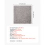 Płytki dywanowe VEVOR 457,2 x 457,2 x 12 mm, opakowanie 10 sztuk, samoprzylepna wykładzina dywanowa 2 m², wykładzina dywanowa, łatwa wymiana DIY w salonie i biurze, ciemnobrązowy