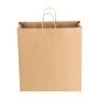 Torby papierowe VEVOR Kraft, opakowanie 100 szt., torby prezentowe z uchwytami, 457 x 178 x 483 mm, duże torby na zakupy, papierowe torby na zakupy, torby Kraft, na urodziny, wesela, zakupy, prezenty, brązowe