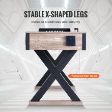 Stół do gry w kręgle VEVOR 2 w 1, zestaw do gry w kręgle shuffleboard LED 274 cm