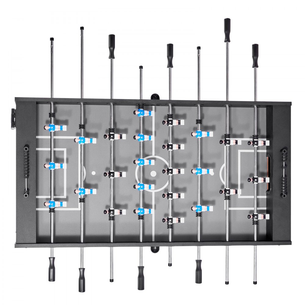 VEVOR Foosball Table, 137 cm Standard Size Table, Indoor Full Size Foosball Tables for Home, Family, and Game Room, Durable Soccer Set, Includes 4 Balls, Score Keeper, and 2 Cup Holders