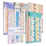 Papier do scrapbookingu VEVOR, 72 arkusze 152 x 152 mm, Papier mieszany do wycinarek i wytłaczarek VEVOR, Wzory do dekoracji, scrapbookingu, tworzenia kartek i prac DIY