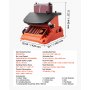 VEVOR Oscillating Belt and Spindle Sander, 2000RPM Benchtop Spindle Sander with 16mm Stroke, 5 Sleeves (12.7-50.8 mm) & 610 x 98 mm Sanding Belt for Woodworking, Furniture Sanding, DIY Projects