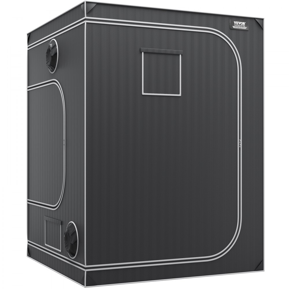 VEVOR Growbox 152x152x203cm Namiot do uprawy 2000D Oxford Tkanina i stalowa rama Namiot do uprawy 60kg Uprawa roślin 178x130cm Rozmiar drzwi Namiot do uprawy Namiot do roślin Pomieszczenie do uprawy Szafka do uprawy Szklarnia